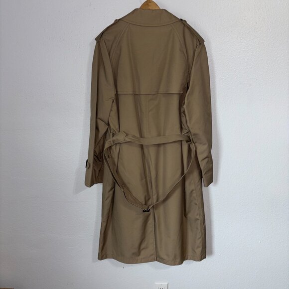 Men's Tan Trench Coat - Picture 2 of 15